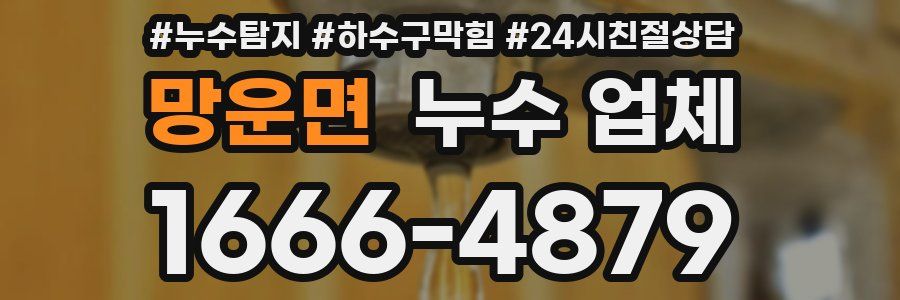망운면 누수 업체