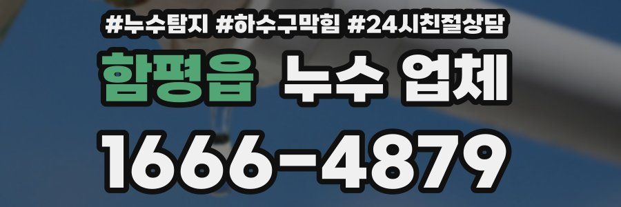 함평읍 누수 업체