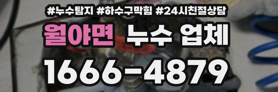 월야면 누수 업체