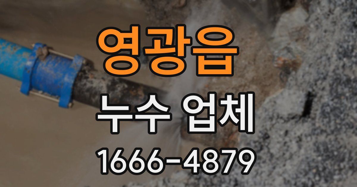 영광읍 누수 업체