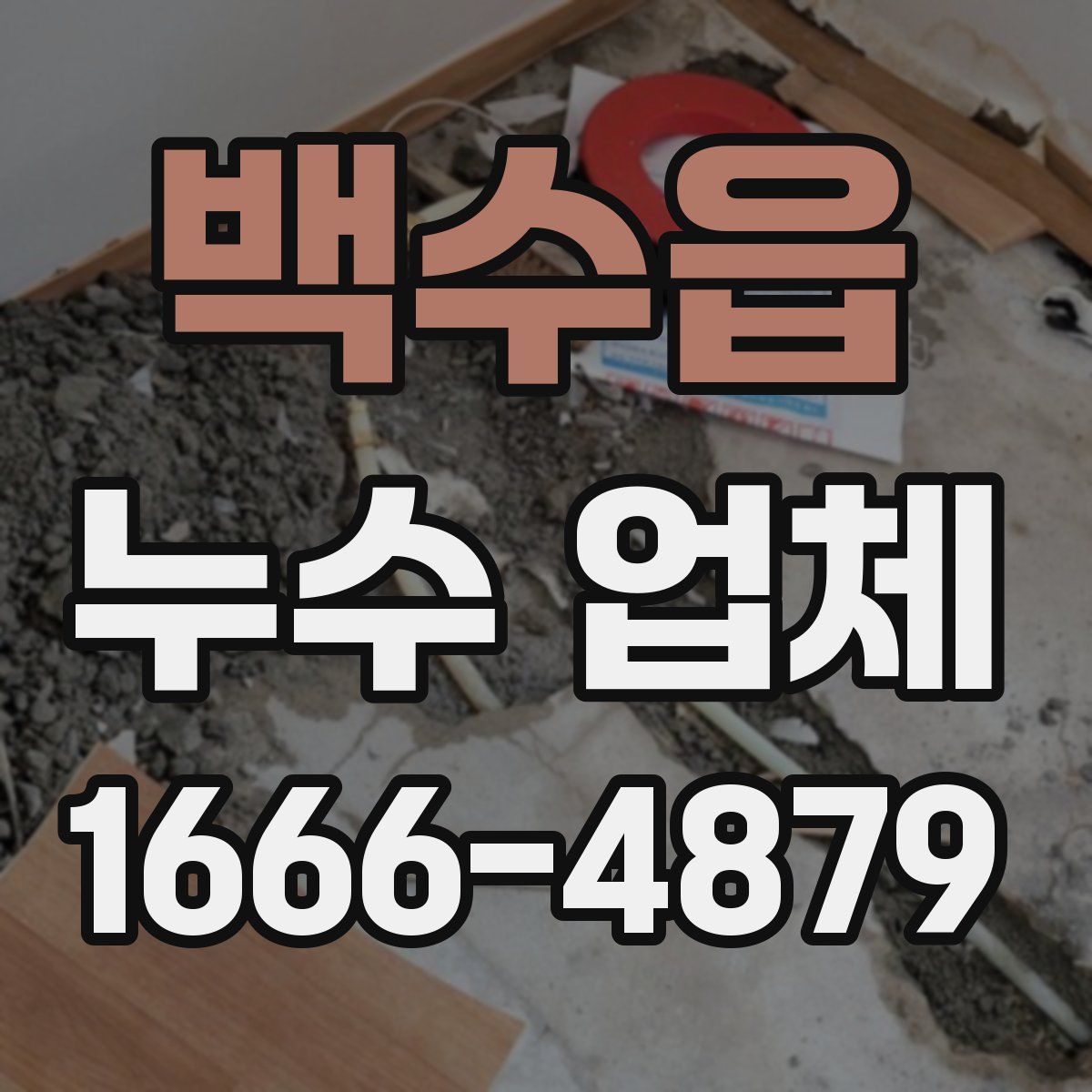 백수읍 누수 업체
