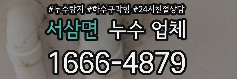 서삼면 누수 업체