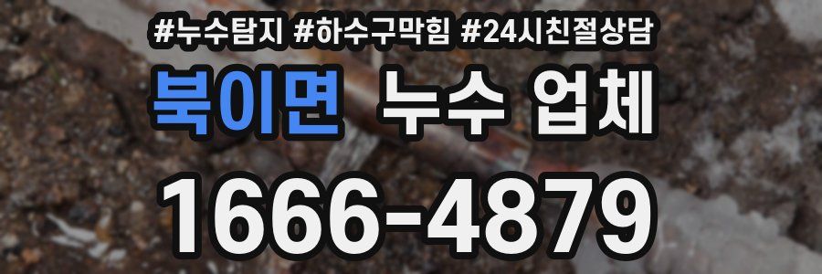 북이면 누수 업체