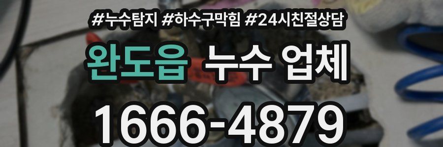 완도읍 누수 업체