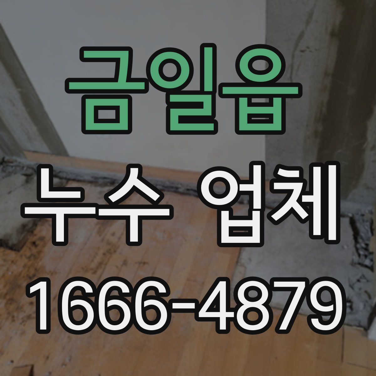 금일읍 누수 업체