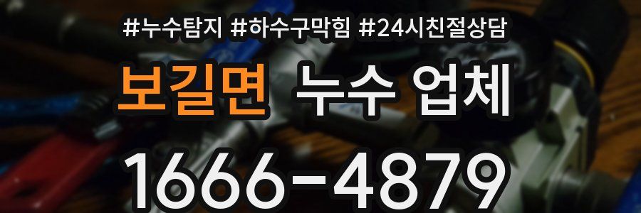 보길면 누수 업체