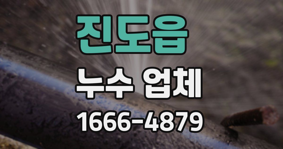 진도읍 누수 업체