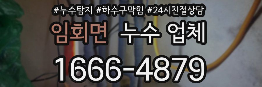 임회면 누수 업체