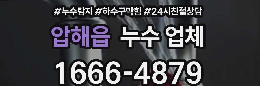 압해읍 누수 업체