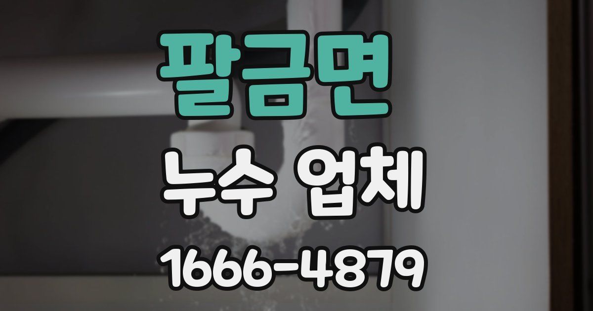 팔금면 누수 업체