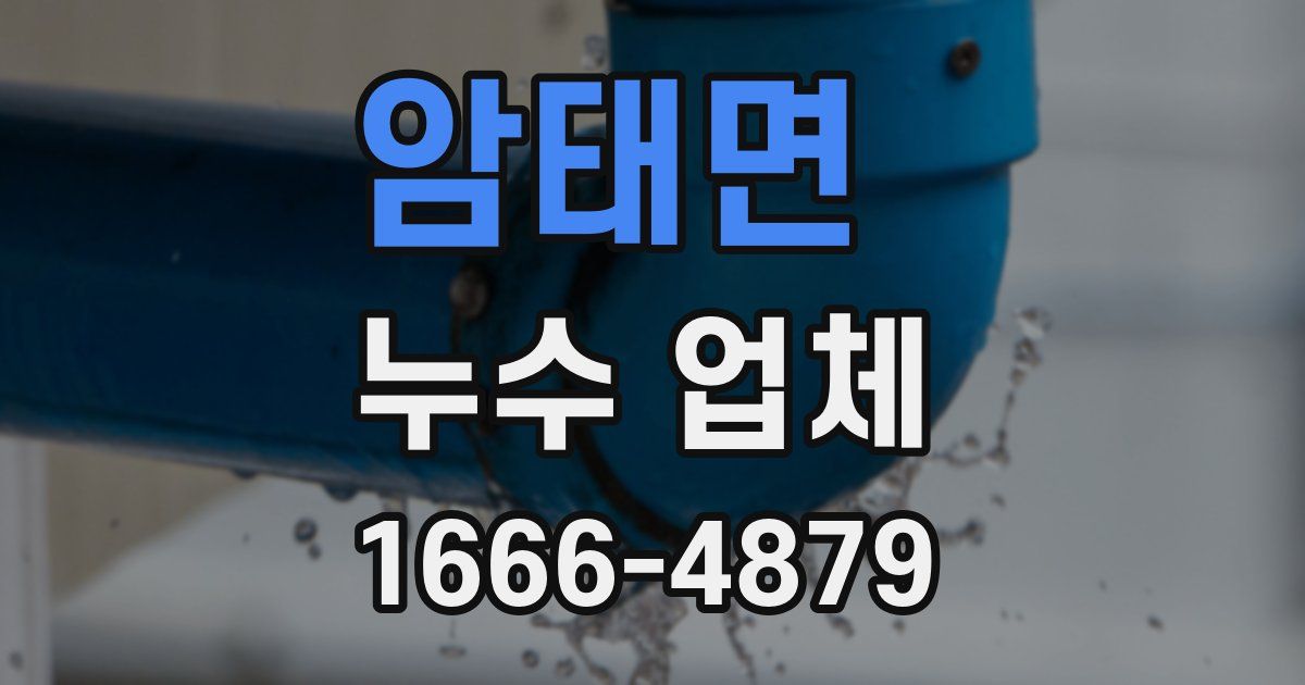 암태면 누수 업체