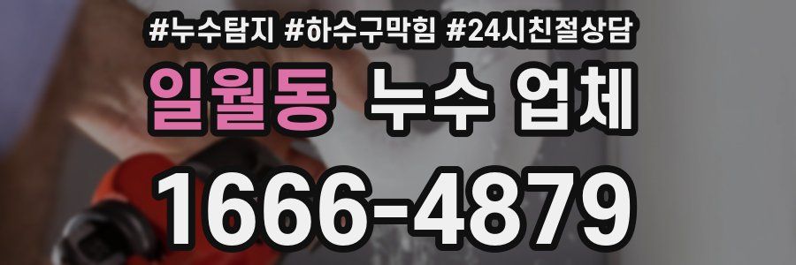 일월동 누수 업체
