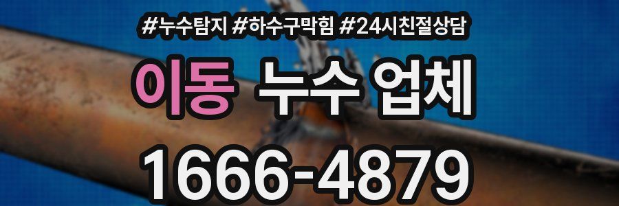 이동 누수 업체