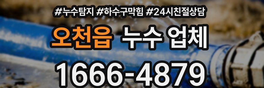 오천읍 누수 업체