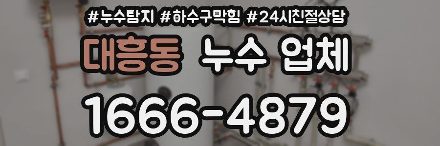 대흥동 누수 업체