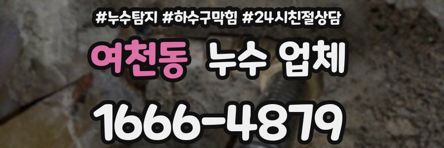 여천동 누수 업체