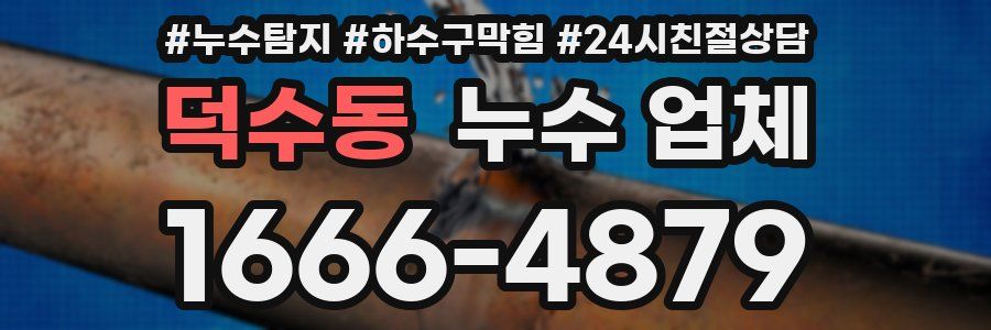 덕수동 누수 업체