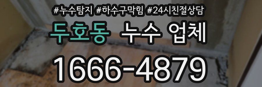 두호동 누수 업체