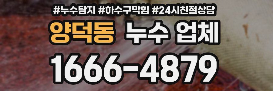 양덕동 누수 업체