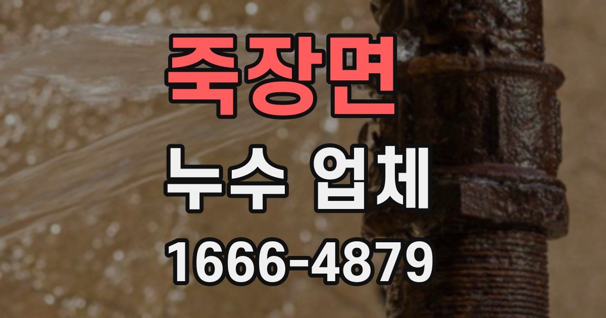 죽장면 누수 업체