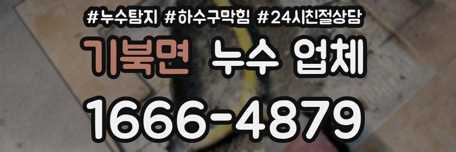 기북면 누수 업체
