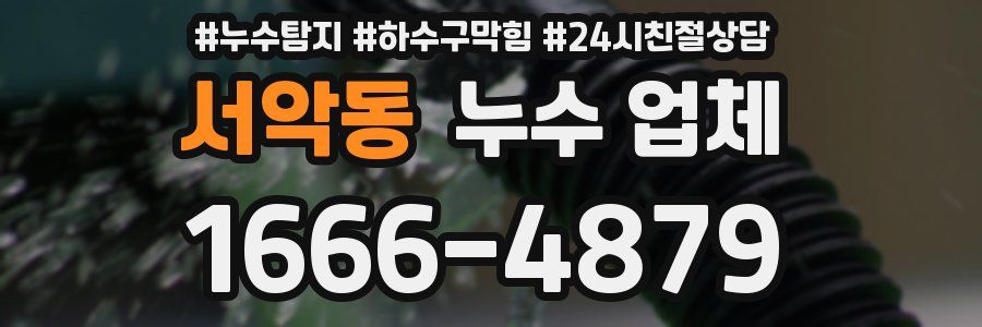 서악동 누수 업체