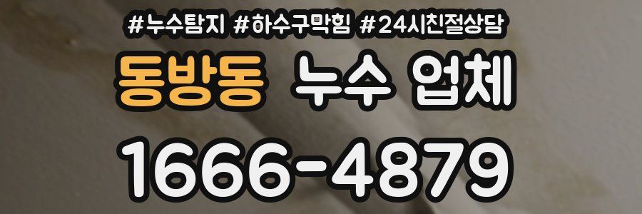 동방동 누수 업체