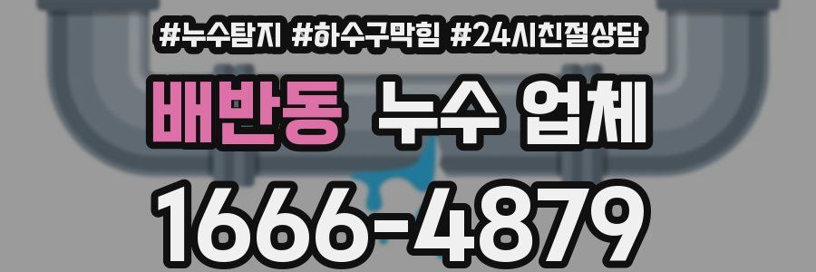 배반동 누수 업체