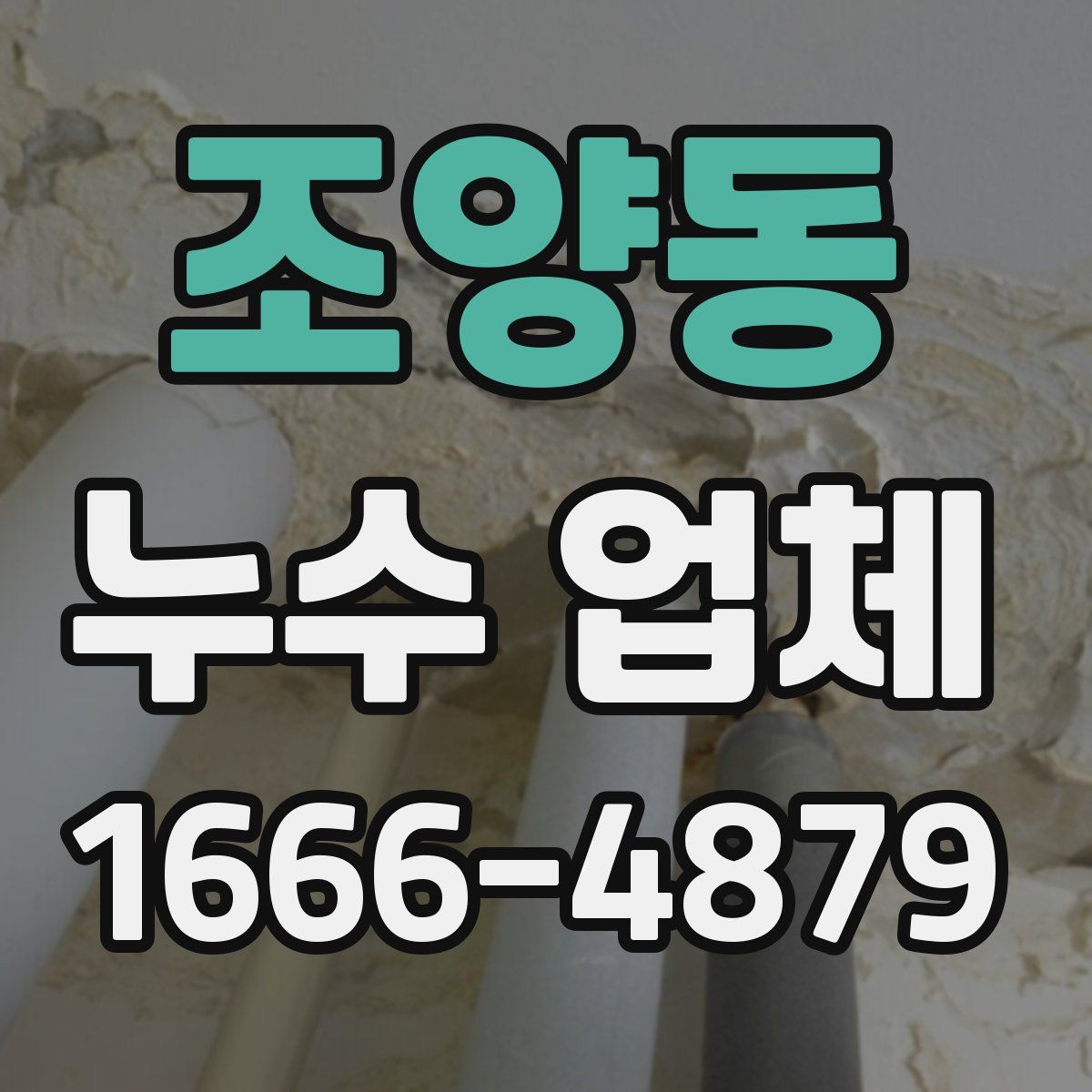조양동 누수 업체