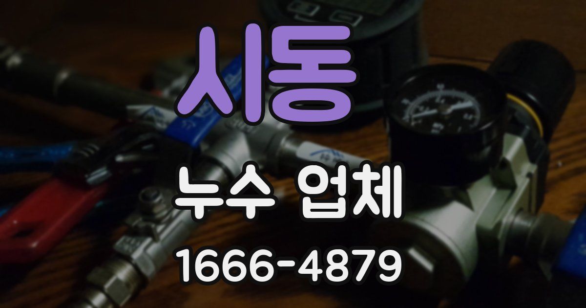 시동 누수 업체