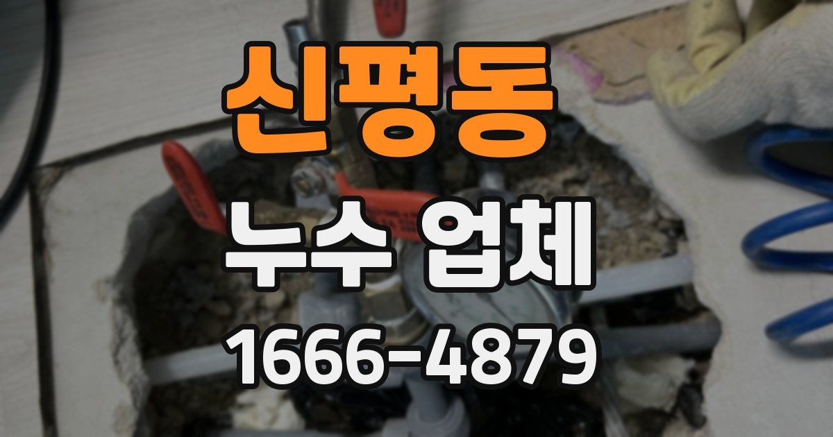 신평동 누수 업체