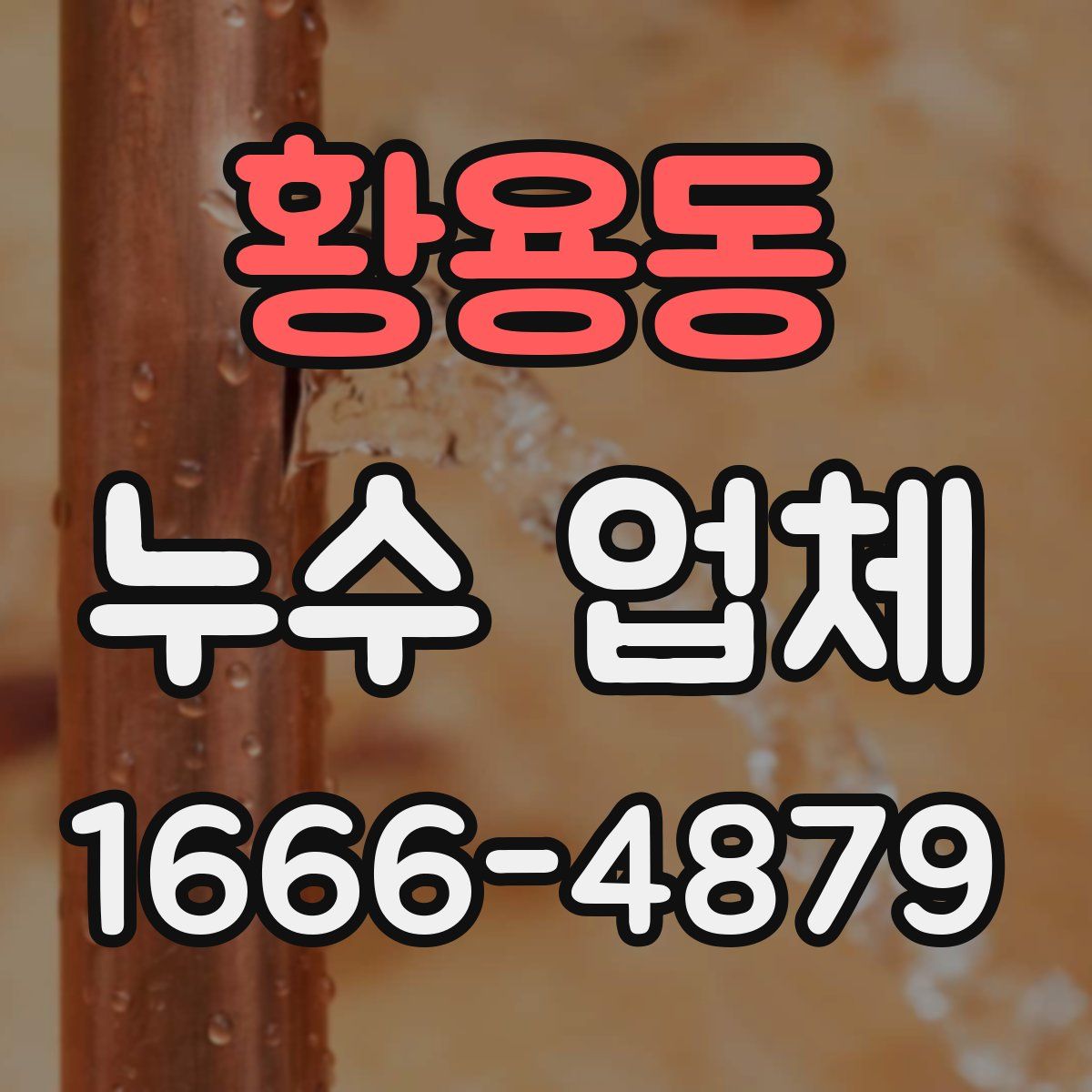 황용동 누수 업체