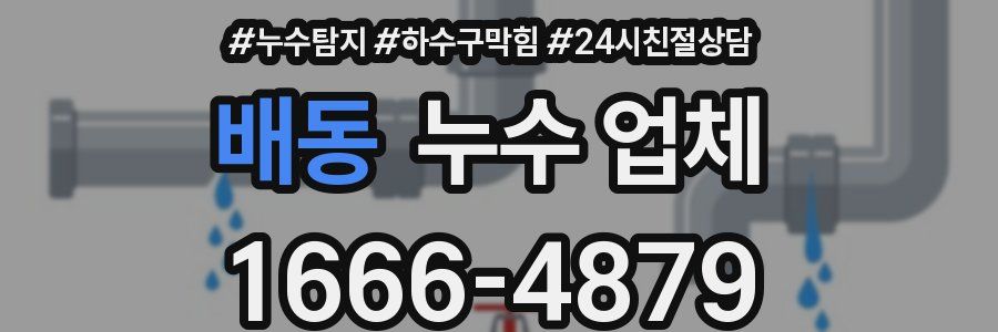 배동 누수 업체