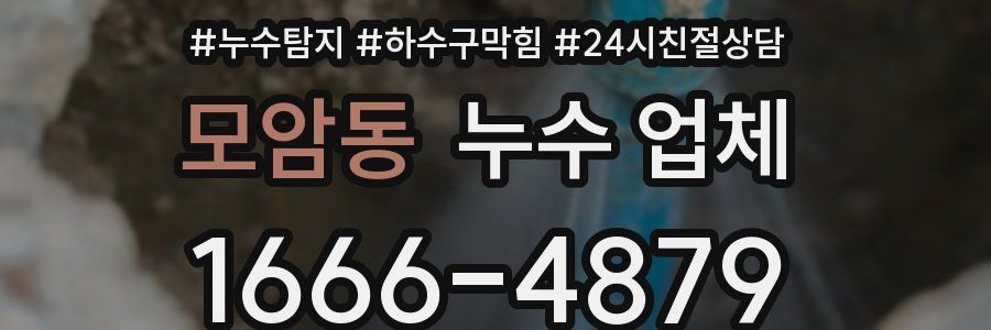 모암동 누수 업체