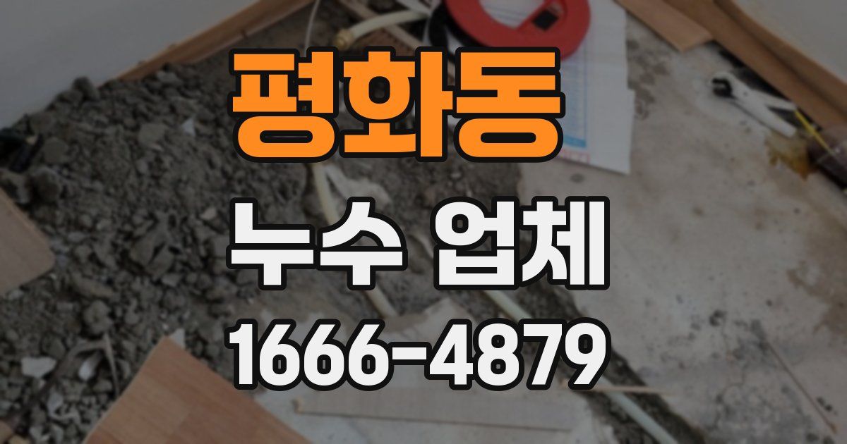 평화동 누수 업체