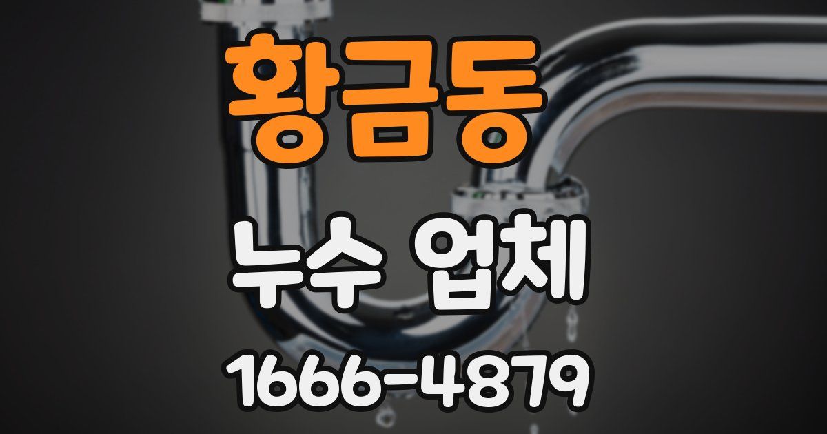 황금동 누수 업체