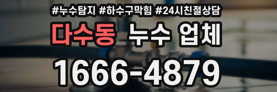 다수동 누수 업체