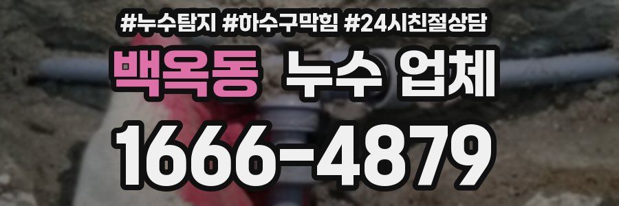 백옥동 누수 업체