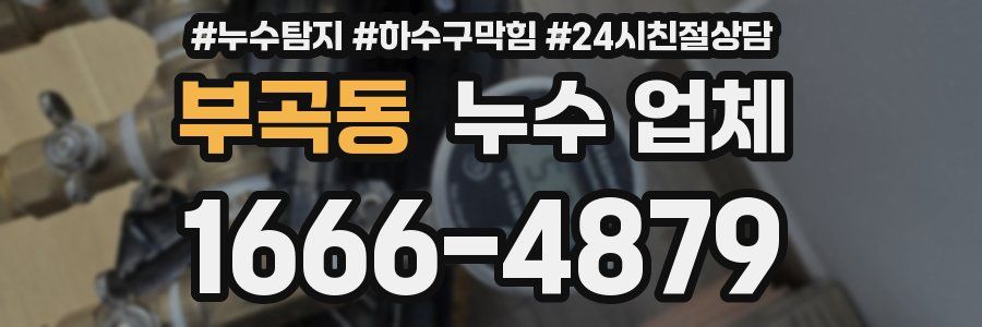 부곡동 누수 업체
