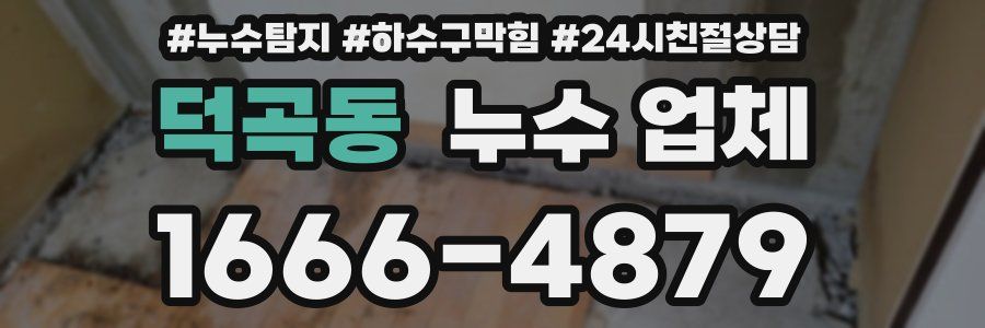 덕곡동 누수 업체