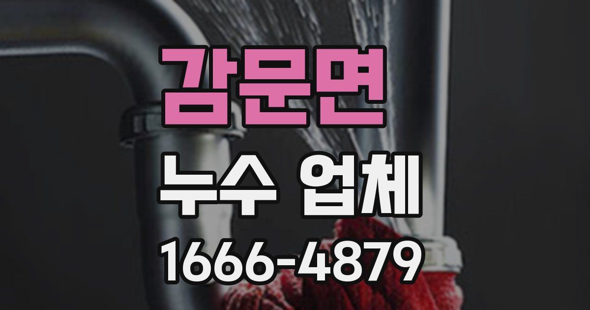 감문면 누수 업체