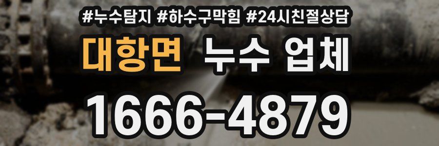 대항면 누수 업체