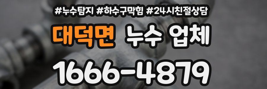 대덕면 누수 업체