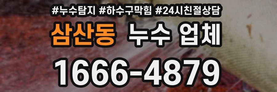 삼산동 누수 업체