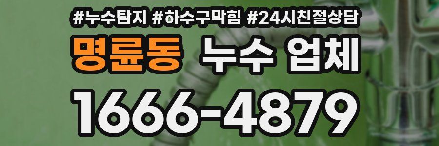 명륜동 누수 업체