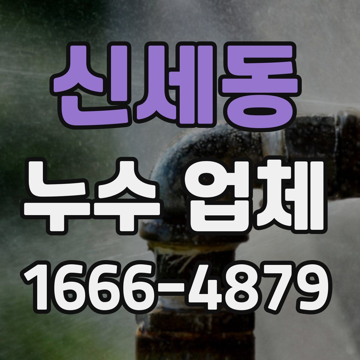 신세동 누수 업체