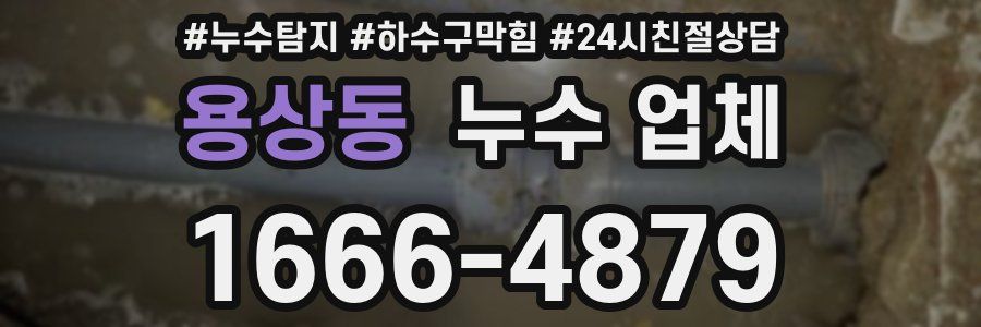 용상동 누수 업체