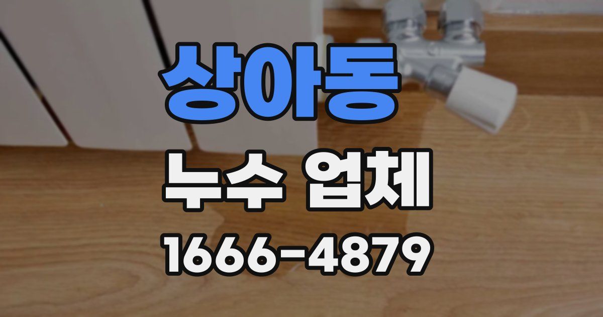 상아동 누수 업체