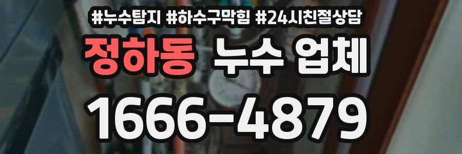 정하동 누수 업체