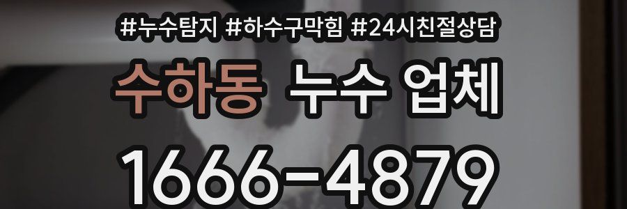 수하동 누수 업체
